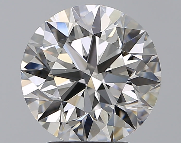 3.01 Carat Round Natural Diamond with  Cut Diamond in 14KT  view 1
