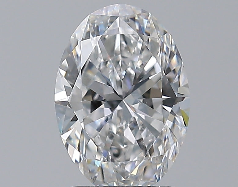 1.71 Carat Oval Natural Diamond with  Cut Diamond in 14KT  view 1
