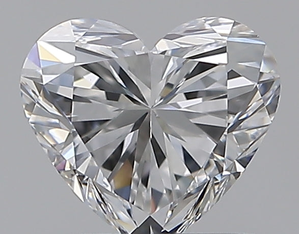 0.76 Carat Heart Natural Diamond with  Cut Diamond in 14KT  view 1
