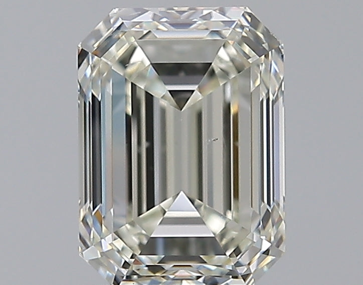 2.01 Carat Emerald Natural Diamond with  Cut Diamond in 14KT  view 1

