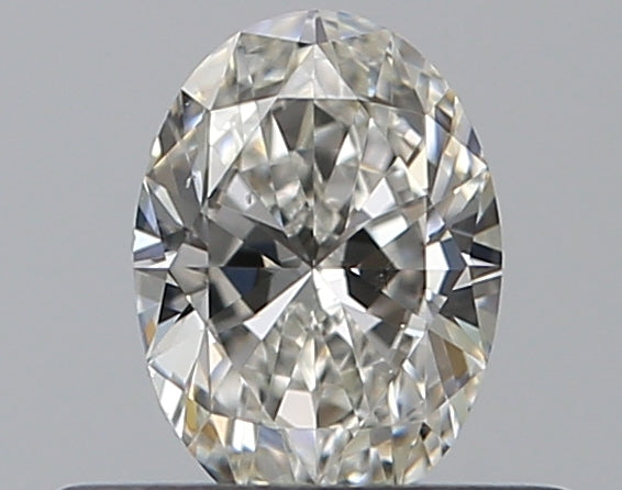 0.32 Carat Oval Natural Diamond with  Cut Diamond in 14KT  view 1
