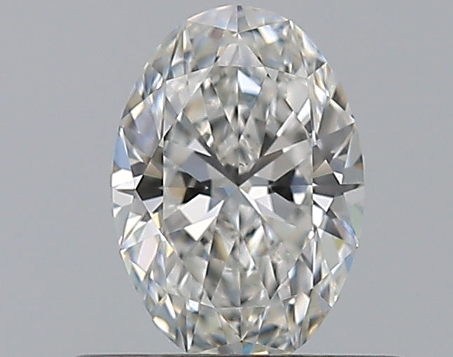 0.51 Carat Oval Natural Diamond with  Cut Diamond in 14KT  view 1
