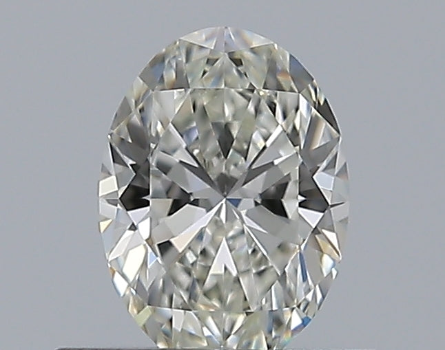 0.5 Carat Oval Natural Diamond with  Cut Diamond in 14KT  view 1
