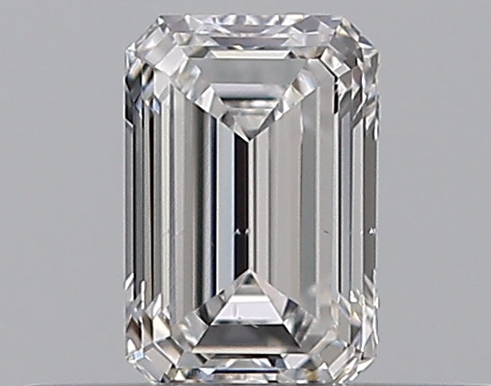 0.3 Carat Emerald Natural Diamond with  Cut Diamond in 14KT  view 1
