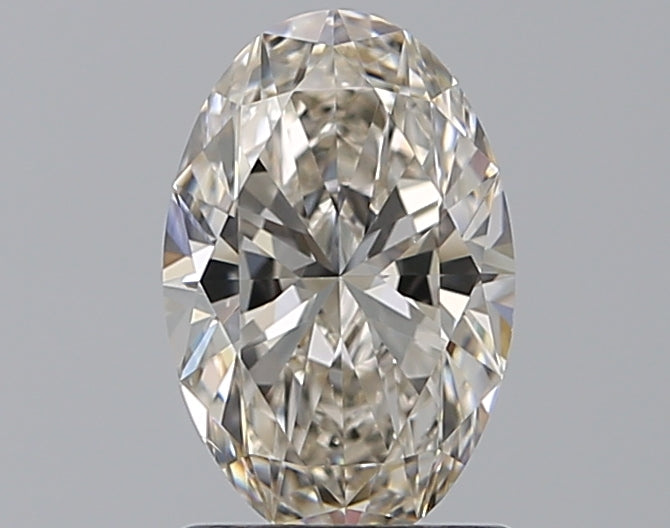 1.23 Carat Oval Natural Diamond with  Cut Diamond in 14KT  view 1
