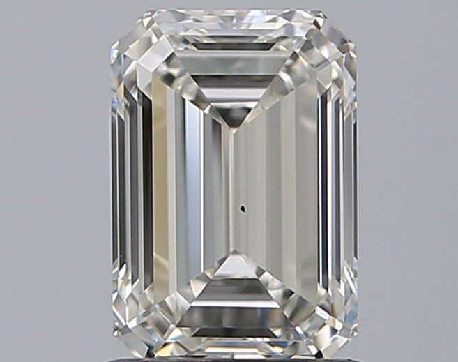 1.2 Carat Emerald Natural Diamond with  Cut Diamond in 14KT  view 1
