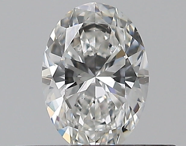 0.3 Carat Oval Natural Diamond with  Cut Diamond in 14KT  view 1

