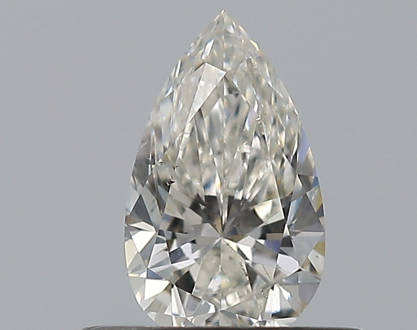 0.42 Carat Pear Natural Diamond with  Cut Diamond in 14KT  view 1
