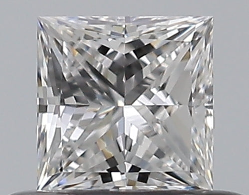 0.38 Carat Princess Natural Diamond with  Cut Diamond in 14KT  view 1
