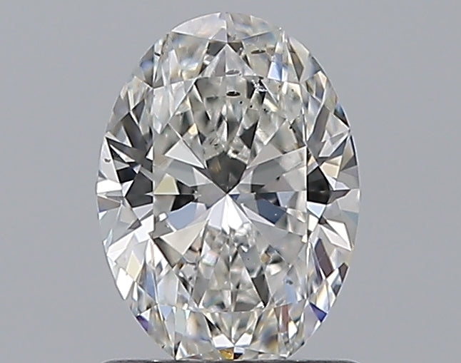 1.0 Carat Oval Natural Diamond with  Cut Diamond in 14KT  view 1
