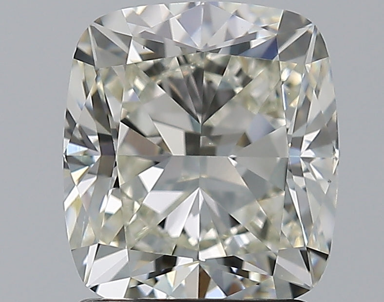 2.0 Carat Cushion Natural Diamond with  Cut Diamond in 14KT  view 1
