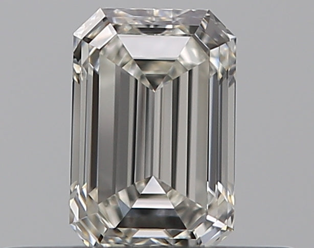 0.3 Carat Emerald Natural Diamond with  Cut Diamond in 14KT  view 1
