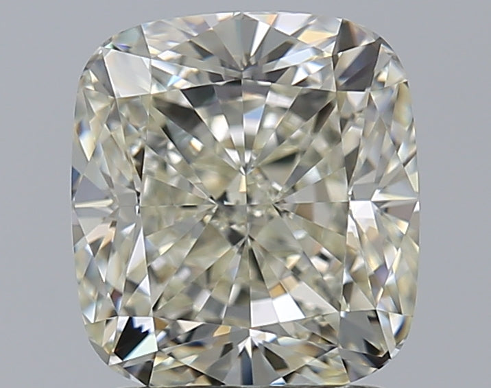 2.0 Carat Cushion Natural Diamond with  Cut Diamond in 14KT  view 1
