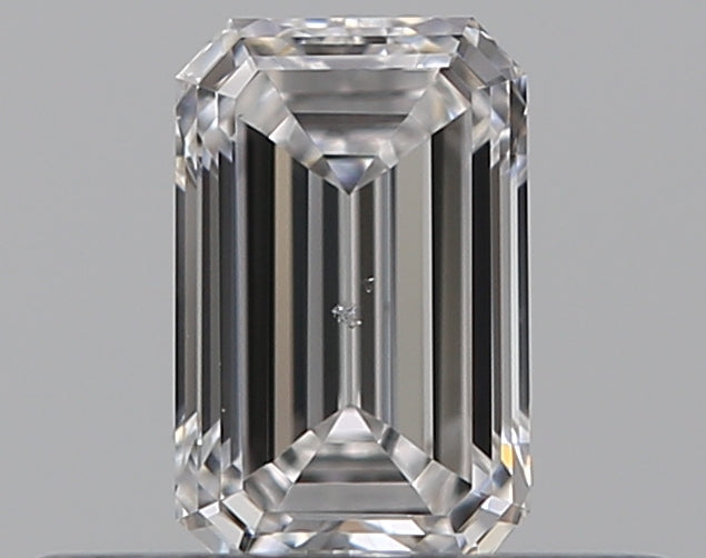 0.3 Carat Emerald Natural Diamond with  Cut Diamond in 14KT  view 1
