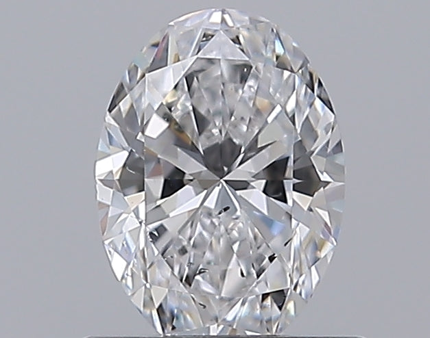 0.7 Carat Oval Natural Diamond with  Cut Diamond in 14KT  view 1
