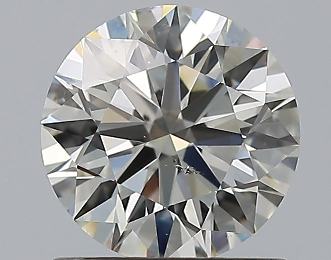 1.01 Carat Round Natural Diamond with  Cut Diamond in 14KT  view 1
