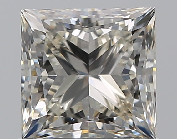 1.0 Carat Princess Natural Diamond with  Cut Diamond in 14KT  view 1
