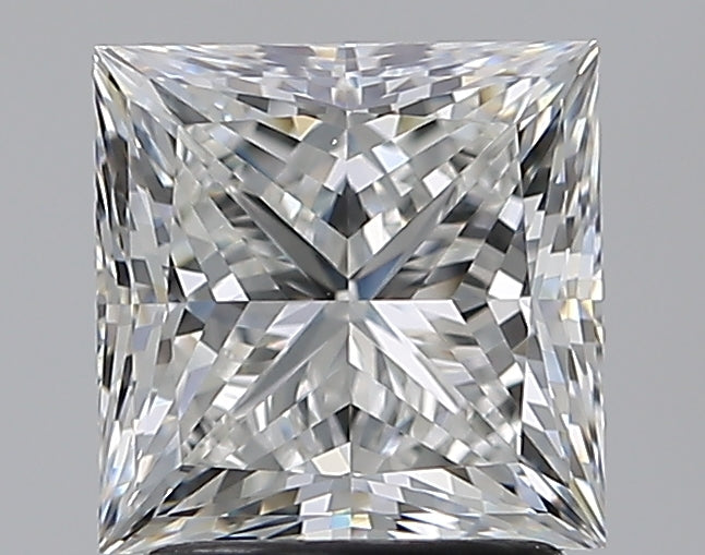 2.21 Carat Princess Natural Diamond with  Cut Diamond in 14KT  view 1
