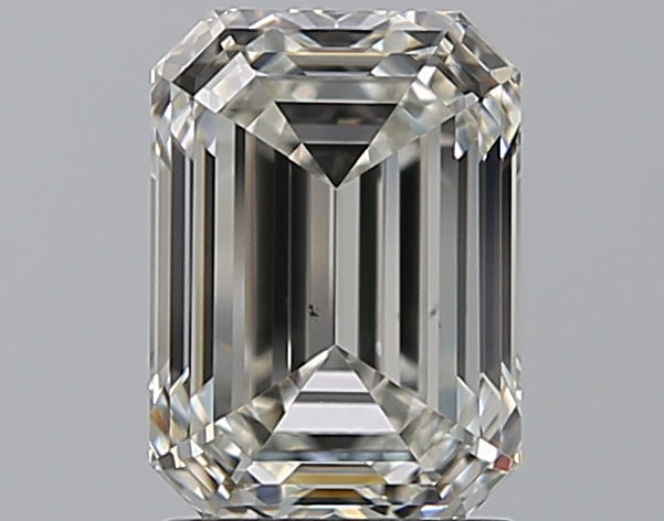 2.01 Carat Emerald Natural Diamond with  Cut Diamond in 14KT  view 1
