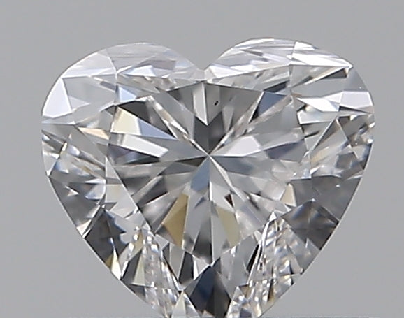 0.5 Carat Heart Natural Diamond with  Cut Diamond in 14KT  view 1
