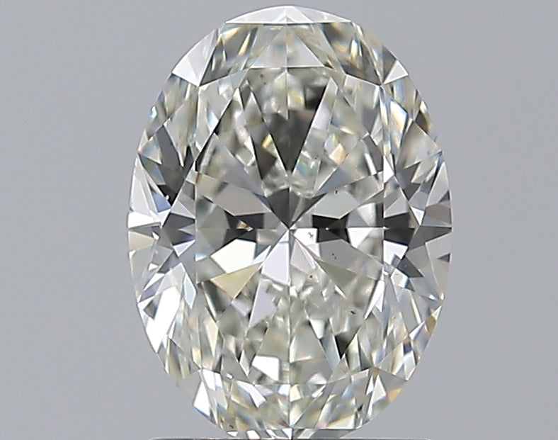 1.51 Carat Oval Natural Diamond with  Cut Diamond in 14KT  view 1
