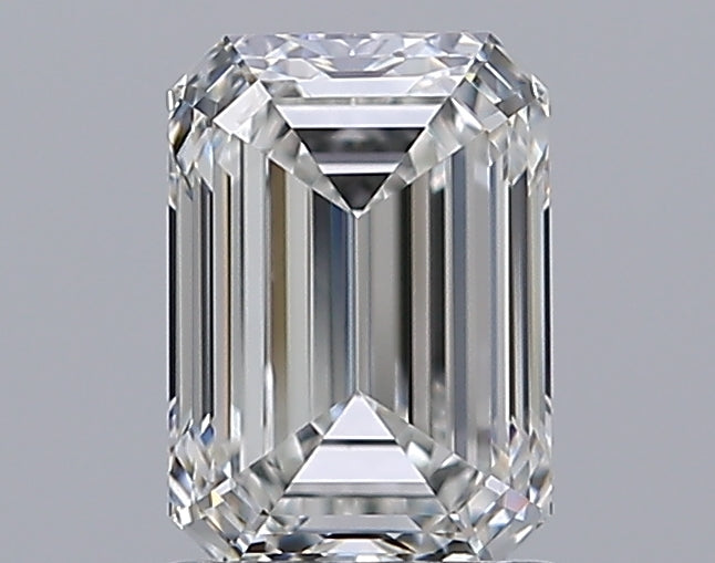 1.38 Carat Emerald Natural Diamond with  Cut Diamond in 14KT  view 1

