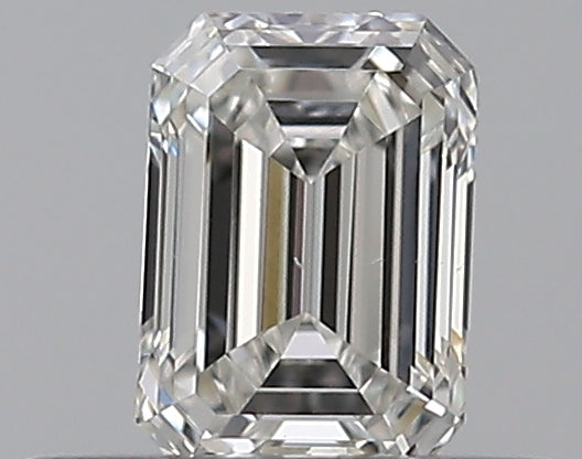 0.3 Carat Emerald Natural Diamond with  Cut Diamond in 14KT  view 1
