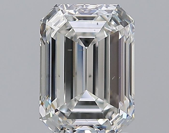 2.0 Carat Emerald Natural Diamond with  Cut Diamond in 14KT  view 1
