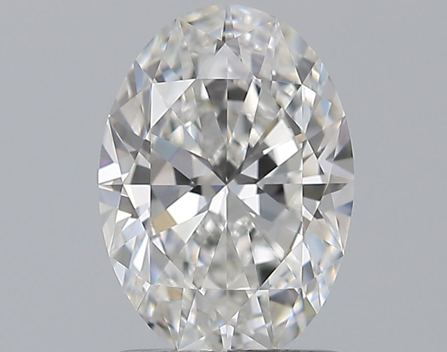 1.0 Carat Oval Natural Diamond with  Cut Diamond in 14KT  view 1
