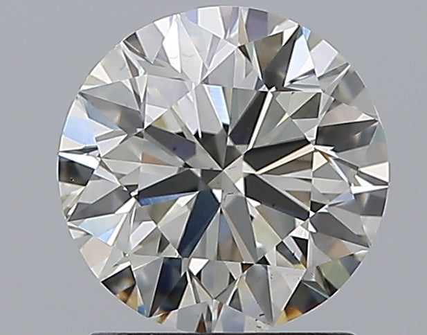 1.5 Carat Round Natural Diamond with  Cut Diamond in 14KT  view 1
