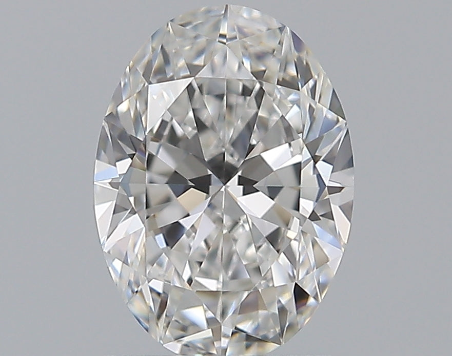 1.01 Carat Oval Natural Diamond with  Cut Diamond in 14KT  view 1
