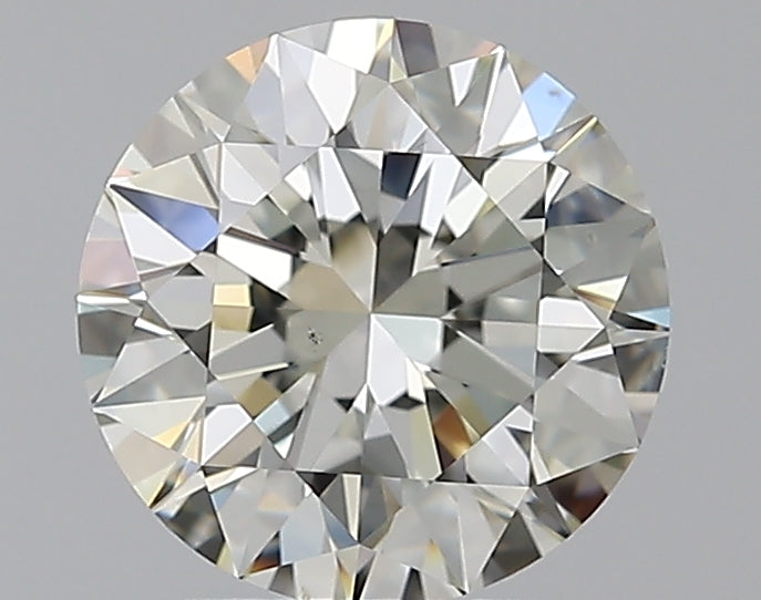 2.01 Carat Round Natural Diamond with  Cut Diamond in 14KT  view 1
