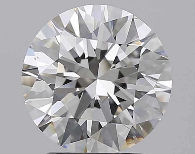 2.0 Carat Round Natural Diamond with  Cut Diamond in 14KT  view 1
