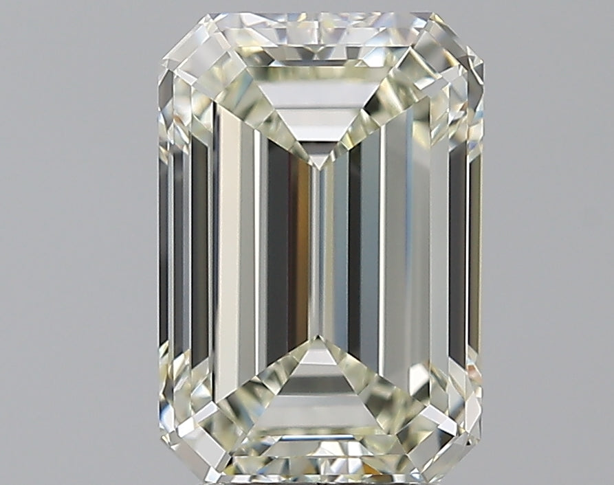 3.0 Carat Emerald Natural Diamond with  Cut Diamond in 14KT  view 1
