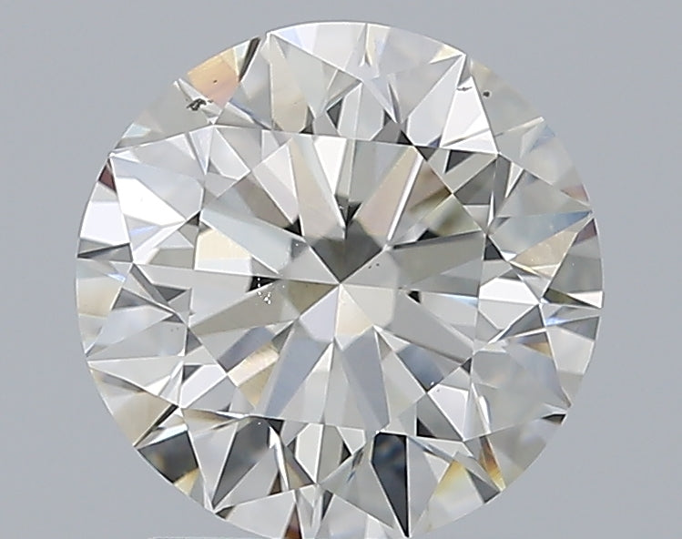 1.6 Carat Round Natural Diamond with  Cut Diamond in 14KT  view 1
