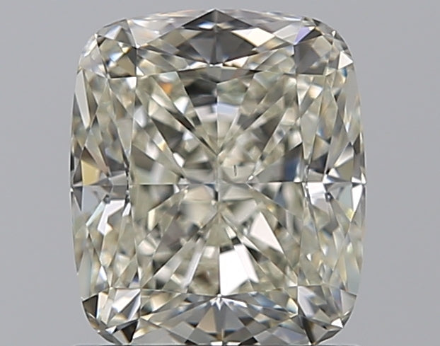 1.29 Carat Cushion Natural Diamond with  Cut Diamond in 14KT  view 1
