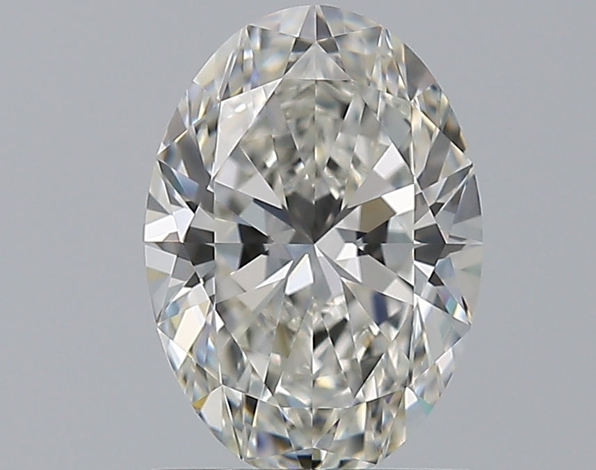 1.21 Carat Oval Natural Diamond with  Cut Diamond in 14KT  view 1
