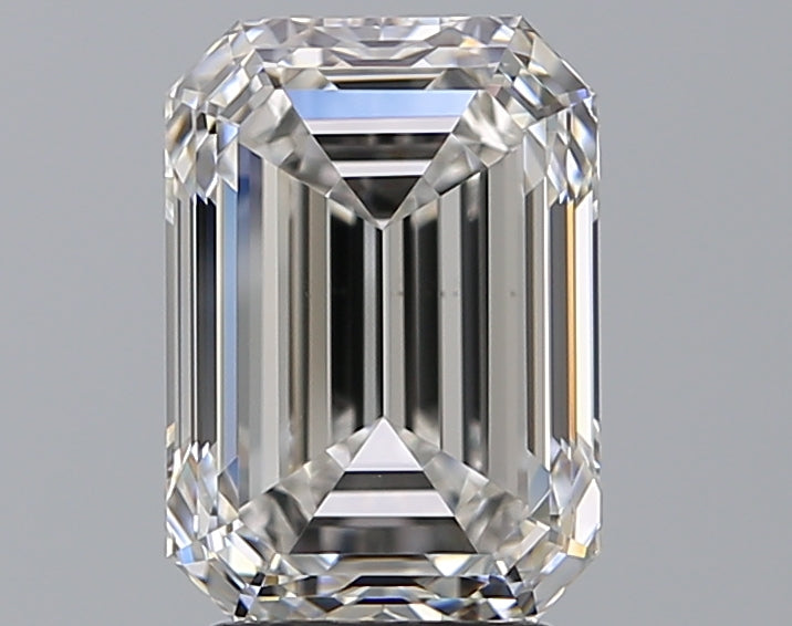 3.14 Carat Emerald Natural Diamond with  Cut Diamond in 14KT  view 1
