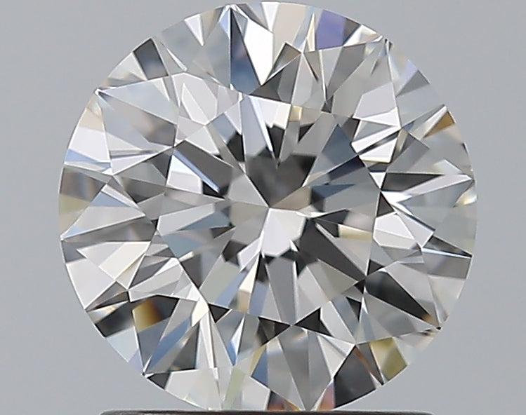 1.5 Carat Round Natural Diamond with  Cut Diamond in 14KT  view 1
