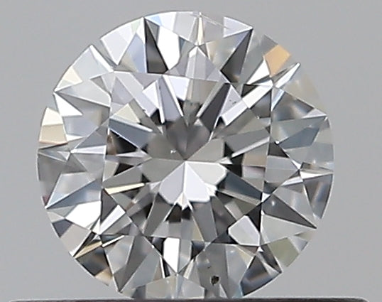 0.4 Carat Round Natural Diamond with  Cut Diamond in 14KT  view 1
