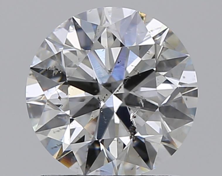 0.95 Carat Round Natural Diamond with  Cut Diamond in 14KT  view 1
