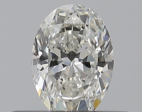 0.3 Carat Oval Natural Diamond with  Cut Diamond in 14KT  view 1
