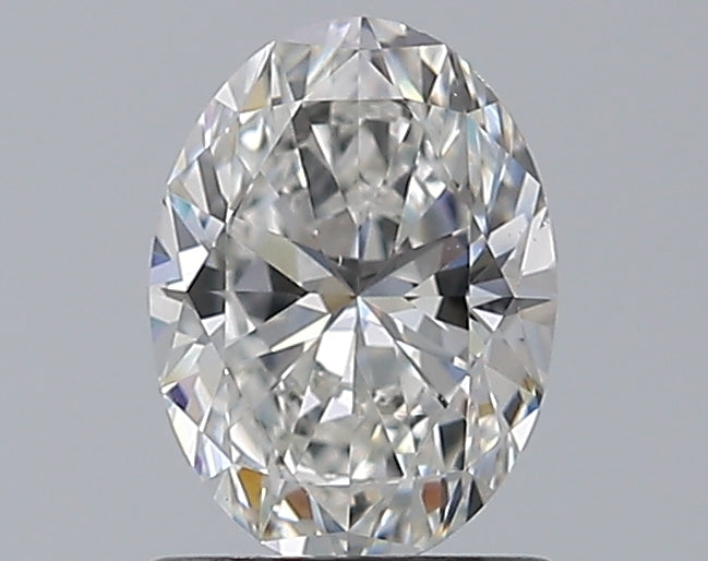 1.0 Carat Oval Natural Diamond with  Cut Diamond in 14KT  view 1

