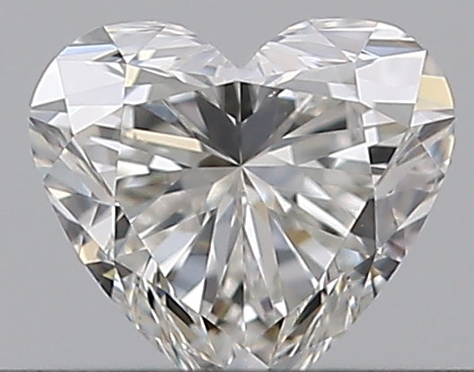 0.31 Carat Heart Natural Diamond with  Cut Diamond in 14KT  view 1
