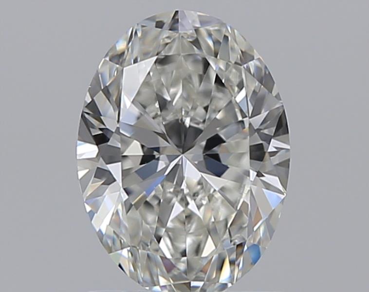 0.96 Carat Oval Natural Diamond with  Cut Diamond in 14KT  view 1
