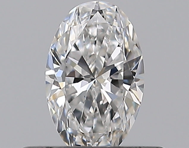 0.37 Carat Oval Natural Diamond with  Cut Diamond in 14KT  view 1
