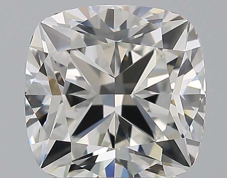 2.1 Carat Cushion Natural Diamond with  Cut Diamond in 14KT  view 1
