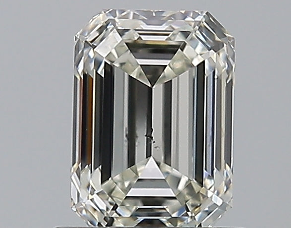 0.96 Carat Emerald Natural Diamond with  Cut Diamond in 14KT  view 1
