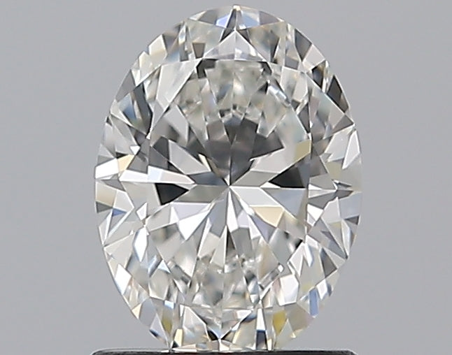 1.01 Carat Oval Natural Diamond with  Cut Diamond in 14KT  view 1
