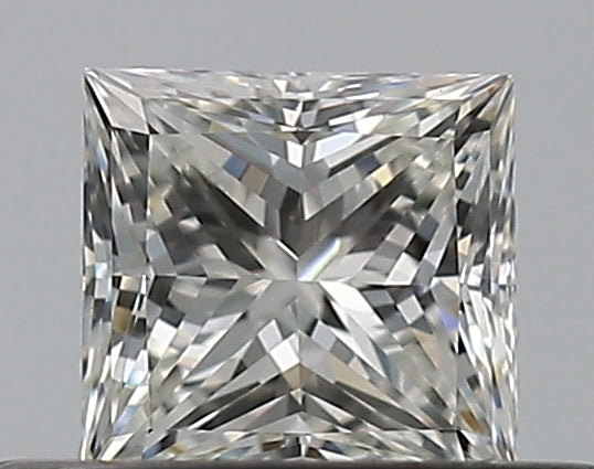 0.34 Carat Princess Natural Diamond with  Cut Diamond in 14KT  view 1

